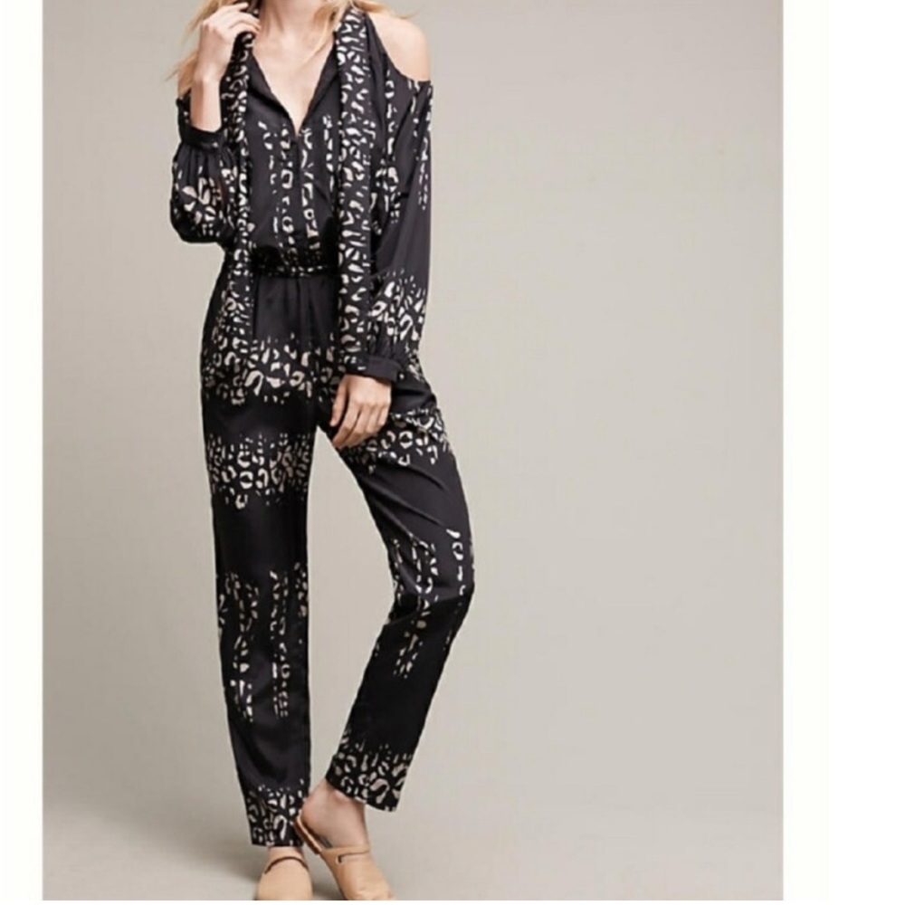 Anthropologie Florence Cold Shoulder Jumpsuit